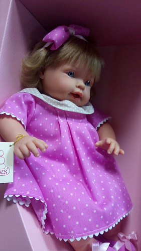 Кукла Нило в платье в горошек NILO